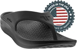 TELIC Unisex Energy Made in USA Pillow-Soft, Supportive, Lightweight, Waterproof Arch Support Flip Flops for Beach & Pool