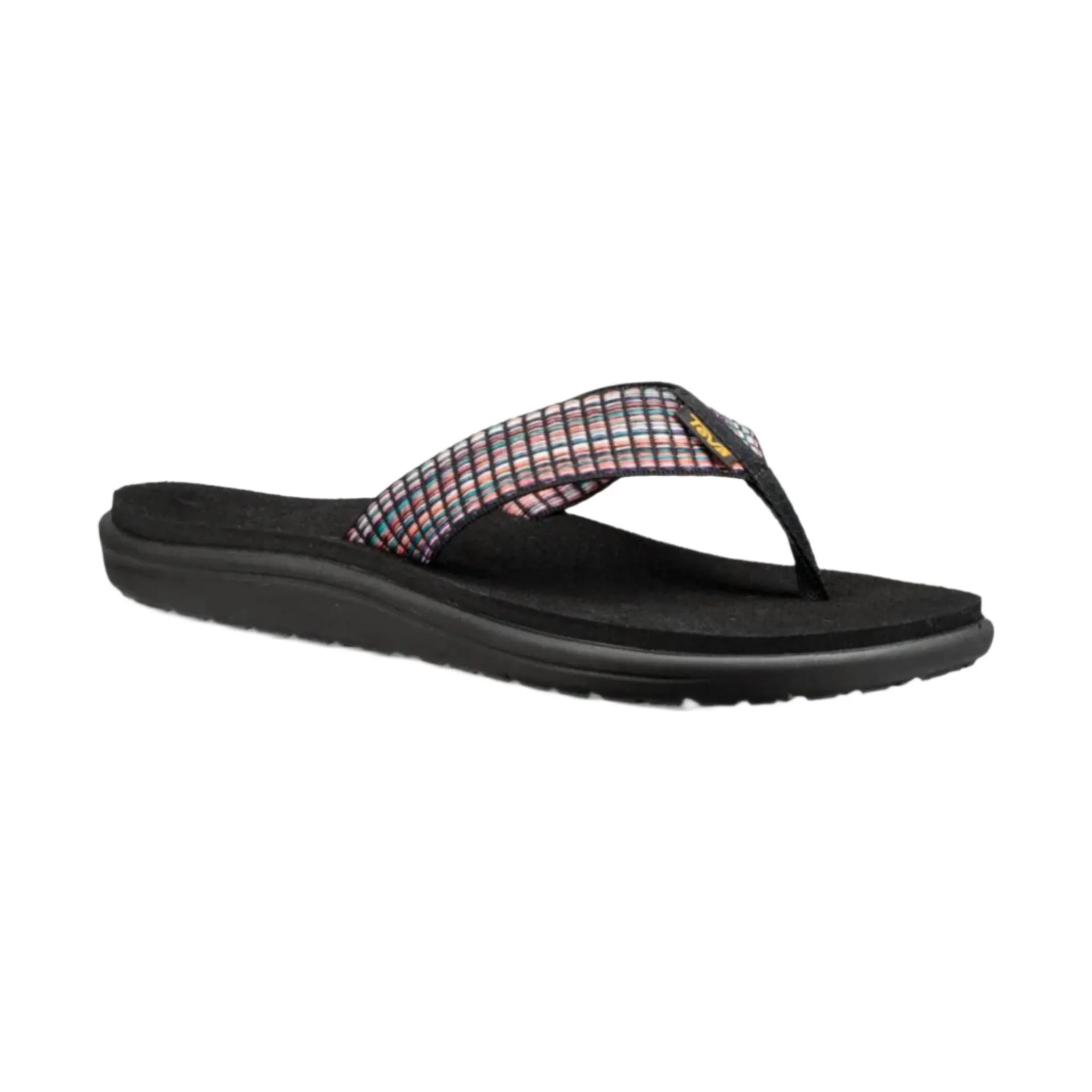 Teva Women's Voya Flip Flop - Bar Street Multi Black