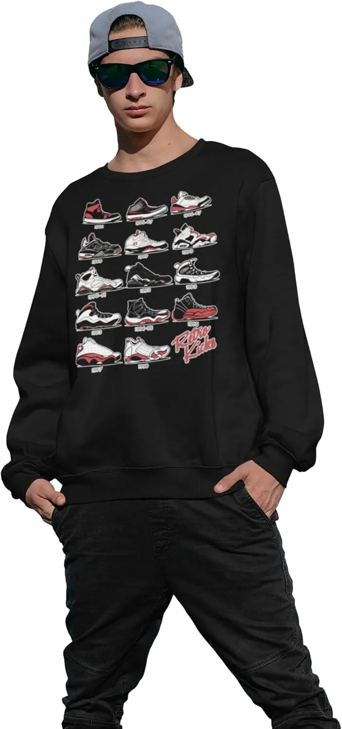 The Original Retro Kicks Crewneck Sweatshirt to match Jordan Sneakers Streetwear Urban Hip Hop Kicks