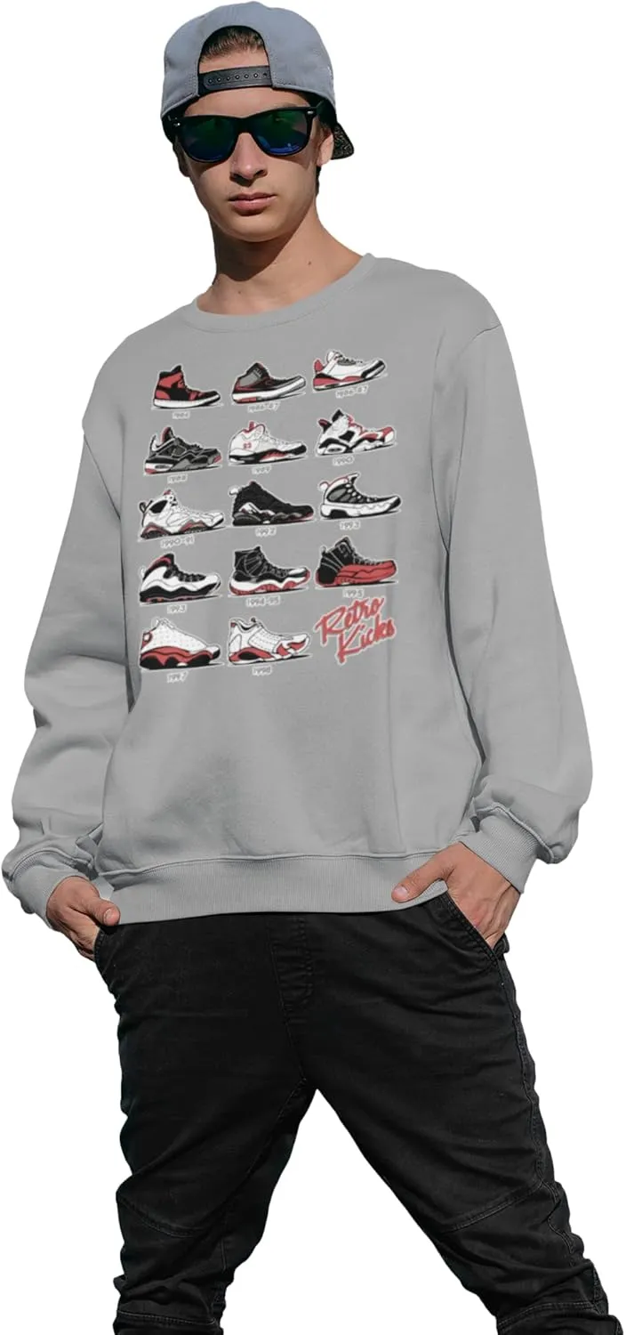 The Original Retro Kicks Crewneck Sweatshirt to match Jordan Sneakers Streetwear Urban Hip Hop Kicks