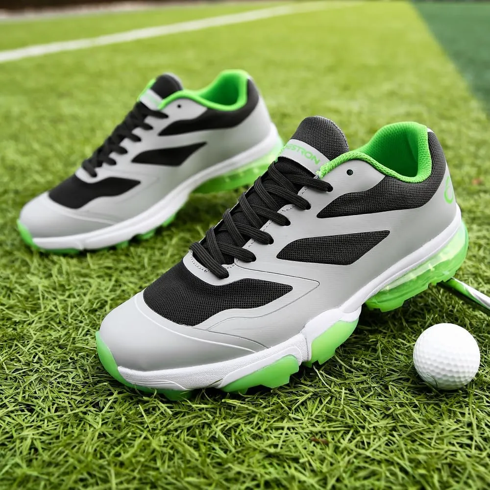 THESTRON New Men Golf Shoes 8 Spikes Professional Outdoor Golf Sport Sneaker for Men