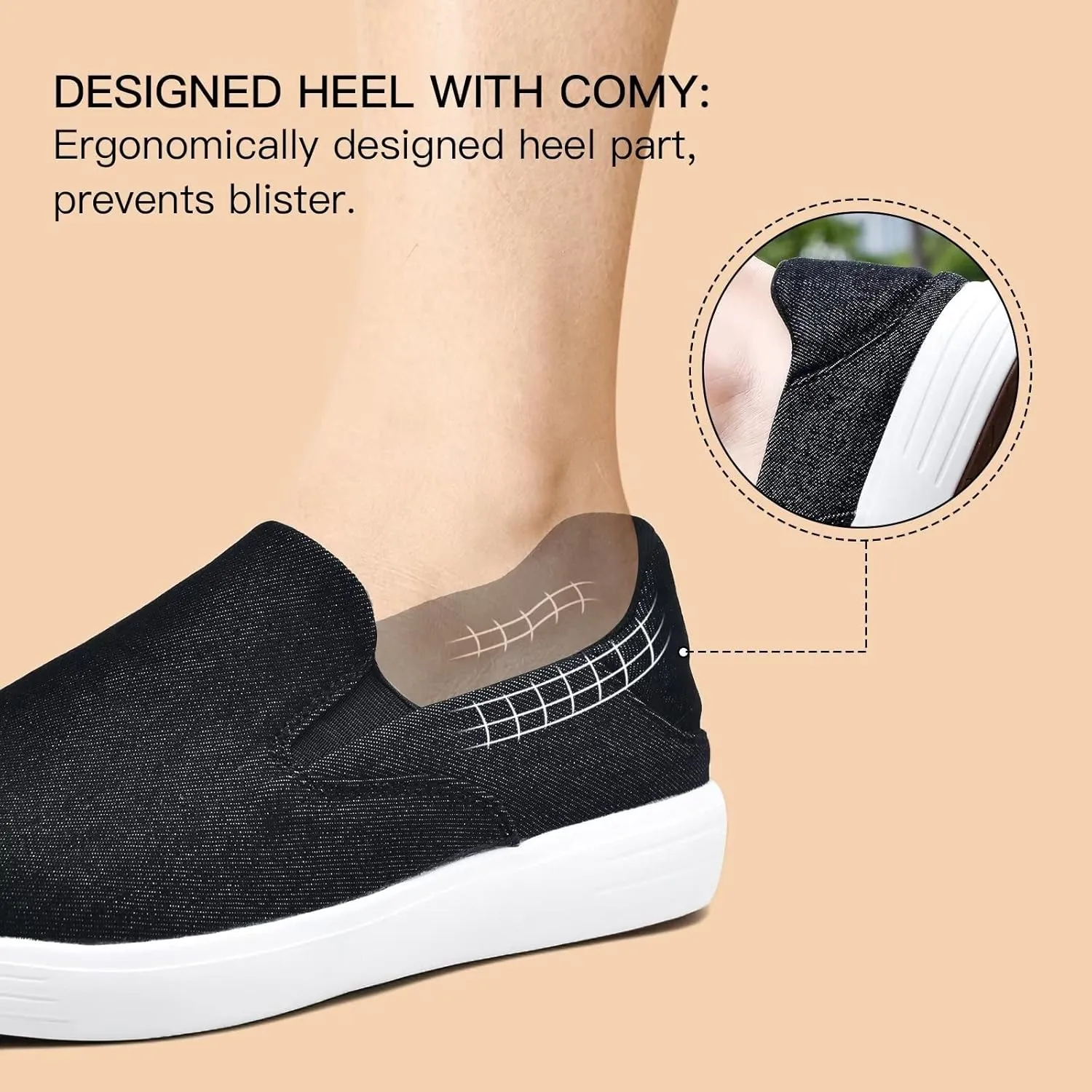 TIOSEBON Men's Mesh Slip on Walking Shoes-Comfortable Drving Loafer Fashion Sneaker