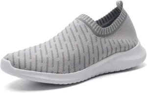 TIOSEBON Men's Slip On Walking Shoes Knit Mesh Tennis Sneaker