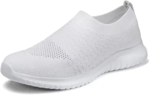 TIOSEBON Men's Slip On Walking Shoes Knit Mesh Tennis Sneaker