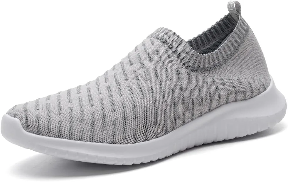 TIOSEBON Men's Slip On Walking Shoes Knit Mesh Tennis Sneaker