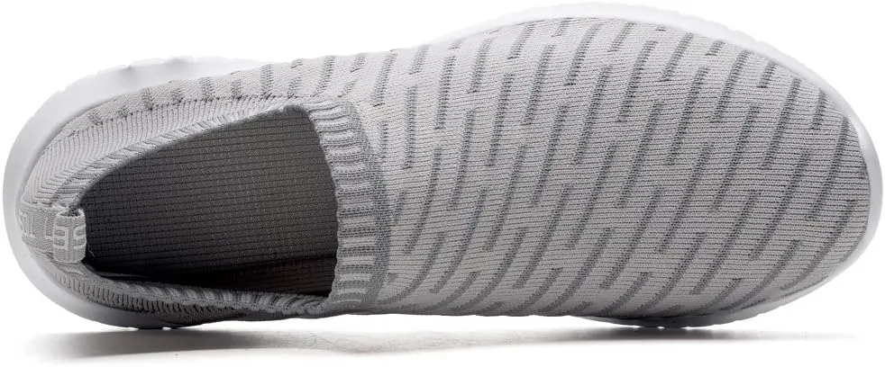 TIOSEBON Men's Slip On Walking Shoes Knit Mesh Tennis Sneaker