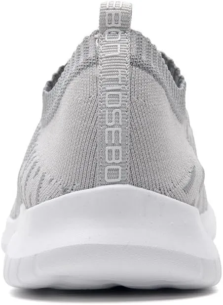 TIOSEBON Men's Slip On Walking Shoes Knit Mesh Tennis Sneaker