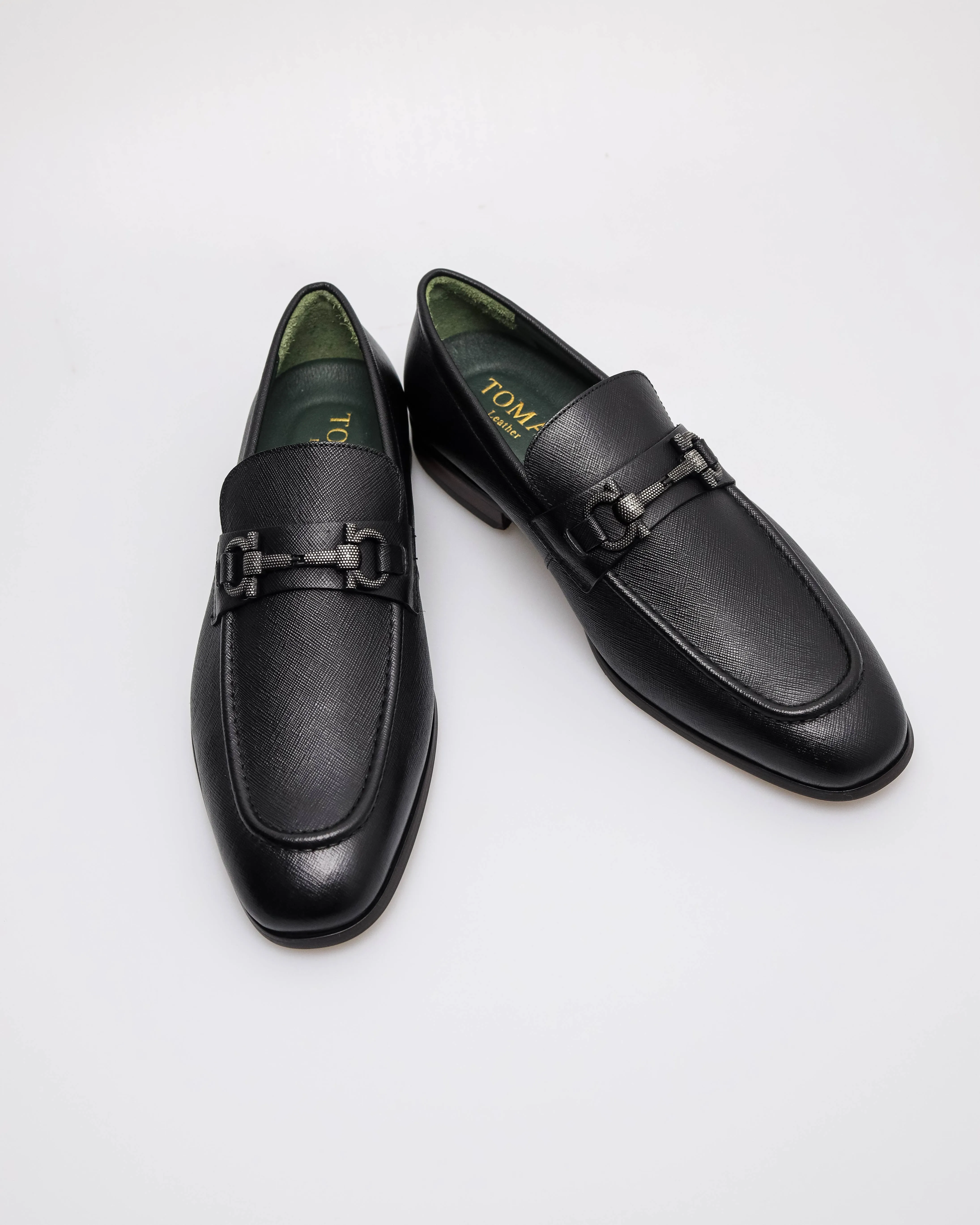 Tomaz F330 Men's Textured Horsebit Loafers