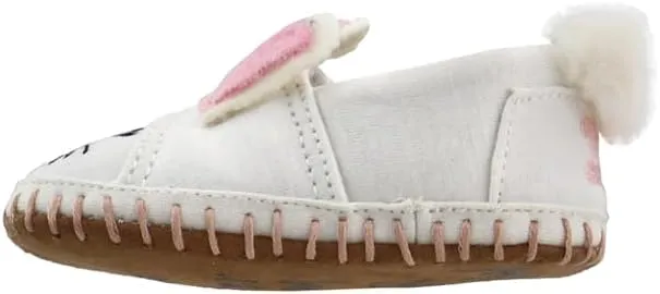 TOMS Infant Girls Crib Alpargata Slip On Flats Casual - White