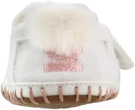 TOMS Infant Girls Crib Alpargata Slip On Flats Casual - White