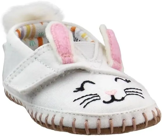 TOMS Infant Girls Crib Alpargata Slip On Flats Casual - White