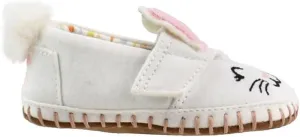TOMS Infant Girls Crib Alpargata Slip On Flats Casual - White