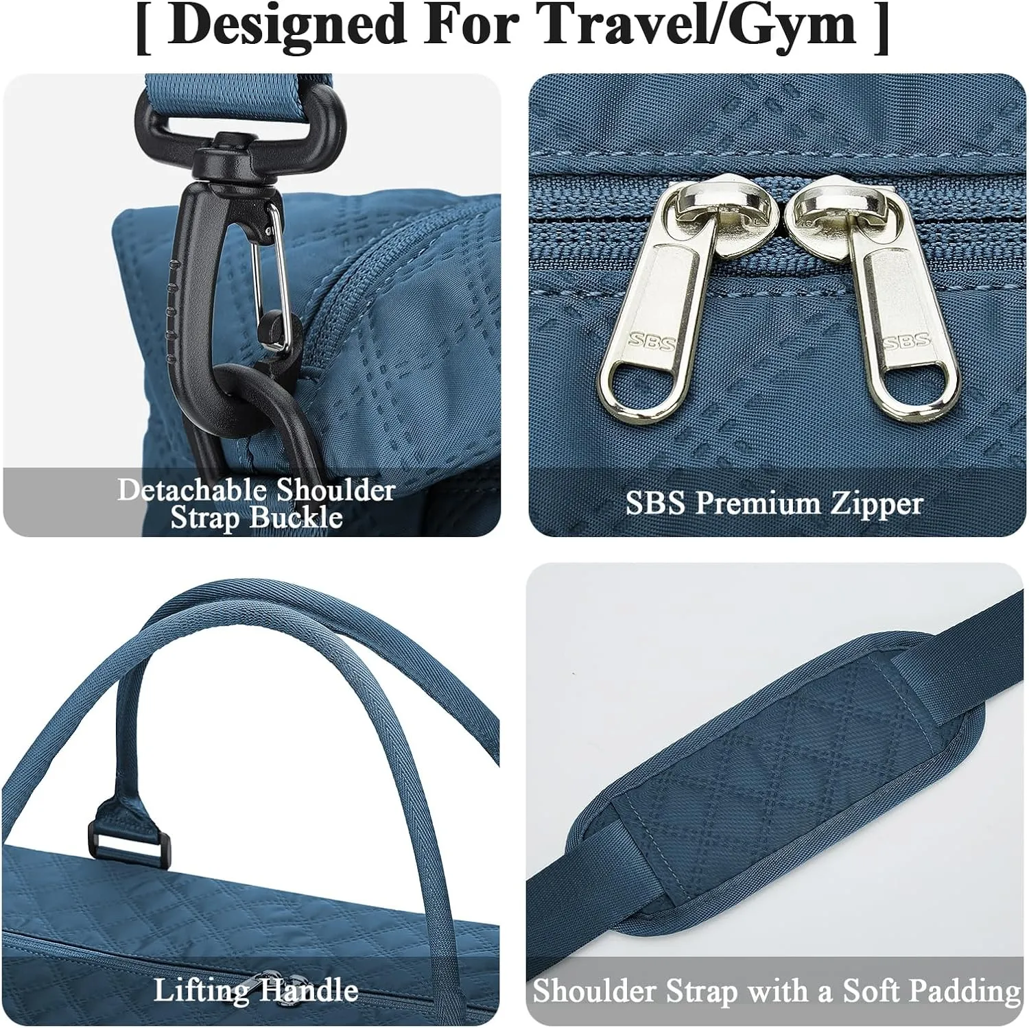 Travel Duffel Bag with Shoes Compartment, Overnight Weekender Bags for Women,Carry on Personal Item Bag