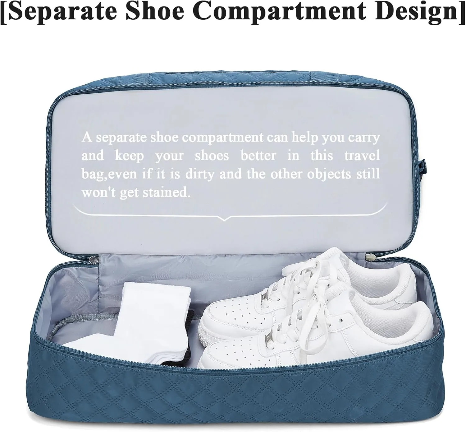 Travel Duffel Bag with Shoes Compartment, Overnight Weekender Bags for Women,Carry on Personal Item Bag