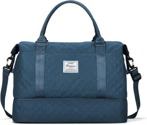 Travel Duffel Bag with Shoes Compartment, Overnight Weekender Bags for Women,Carry on Personal Item Bag