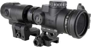Trijicon MRO® HD Patrol 1x25 Red Dot Sight w/ 3X Magnifier, Adjustable LED 68 MOA Reticle w/ 2.0 MOA Dot; Full Co-Witness Q-loc Mount (AC32070); 3X Magnifier with Quick Release Flip-to-Side Mount