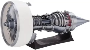 Turbofan Engine Model Kit, TRENT900 1/15 Scale 3D Printed Functional Aircraft Jet Engine Model with LED Light, Mechanical Science Education Kit Gift for Adult, Electric Light Version