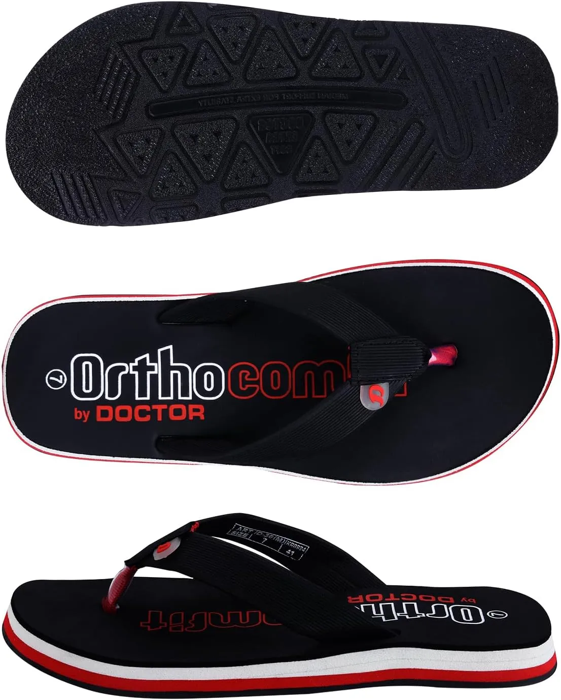 Ultra Cushion Slippers for Men's| Lightweight & Comfortable| Orthopedic & Diabetic| Casual & Stylish| Non-Slip Durable Mcr Dr Chappals & House Flip flops For Gent's & Boy’s D-36