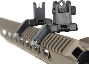 Ultralight Flip Up Sight 45 Degree Offset Rapid Transition Front and Backup Rear Sight