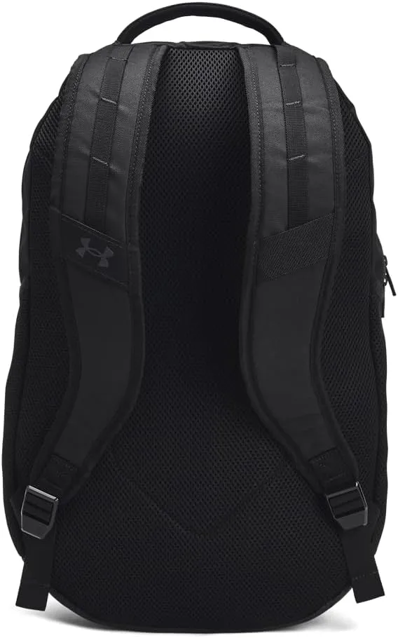 Under Armour Unisex Hustle 6.0 Freedom Backpack, (001) Black/Black/Black, One Size Fits Most
