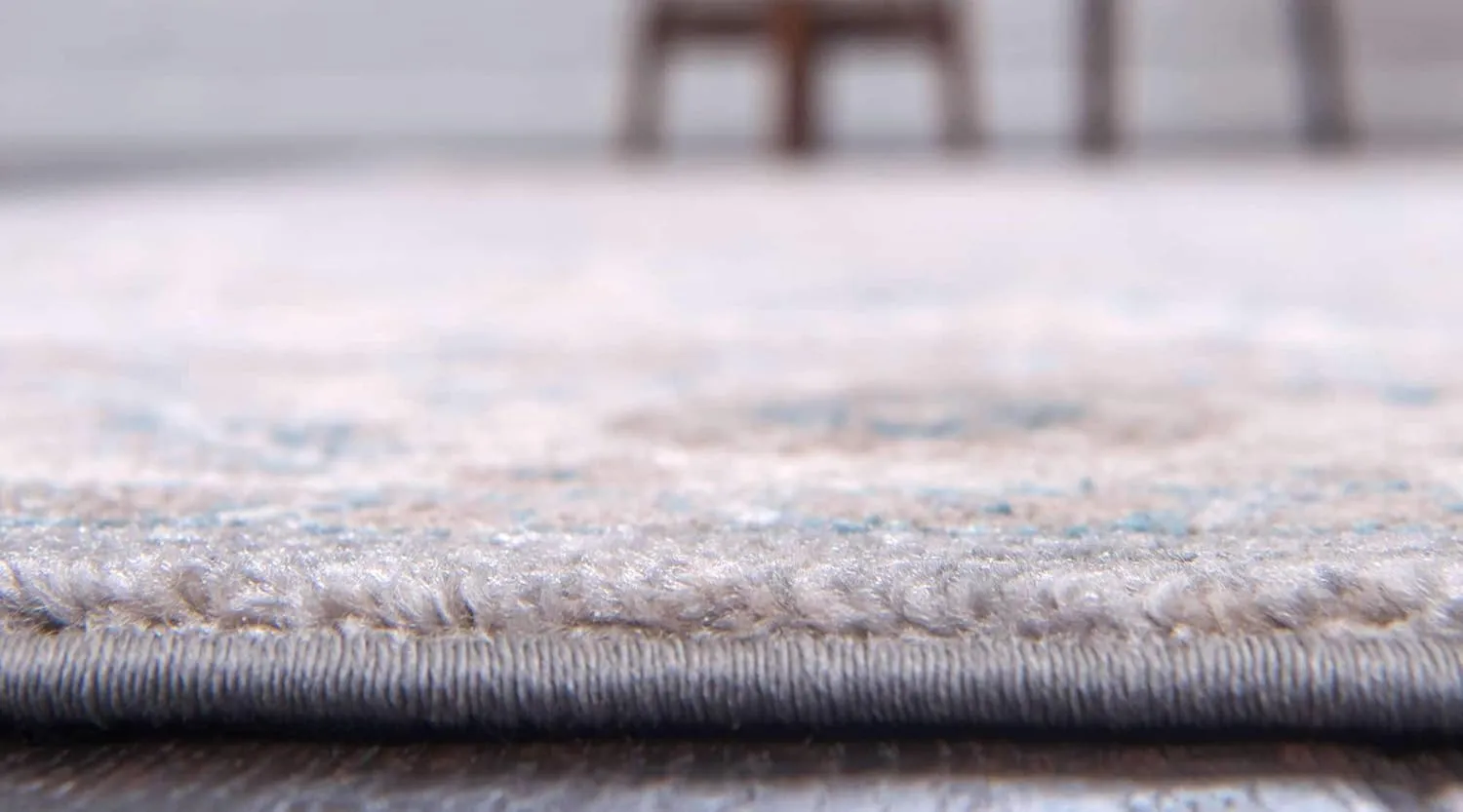 Unique Loom Salzburg Collection Classic Traditional Design Oriental Inspired Border Area Rug, 7 ft x 10 ft, Gray/Beige