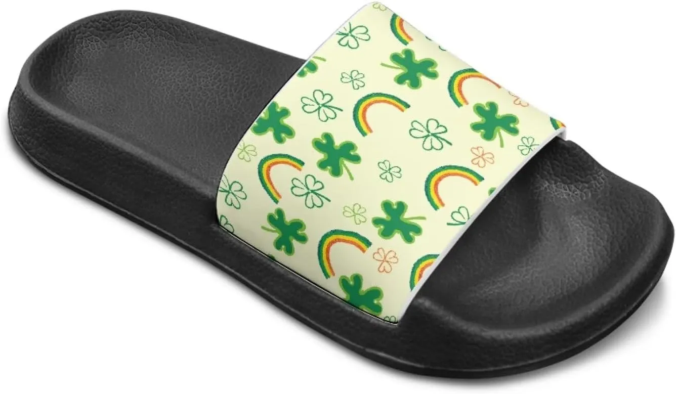 Unisex-Child Slides Non-slip Sandals Comfortable Shower Shoes with Arch Support Summer Cloud Slides Slippers