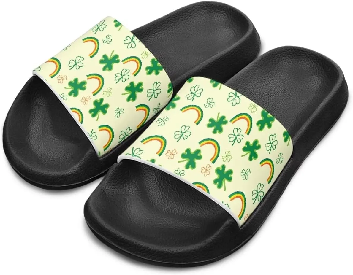 Unisex-Child Slides Non-slip Sandals Comfortable Shower Shoes with Arch Support Summer Cloud Slides Slippers