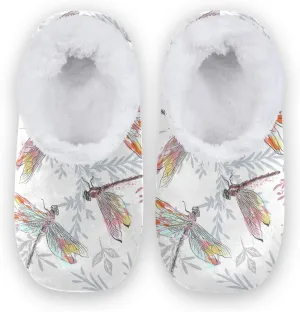 Unisex Fuzzy House Slippers Memory Foam Warm Slip Shoes Fur Lining M-XXL