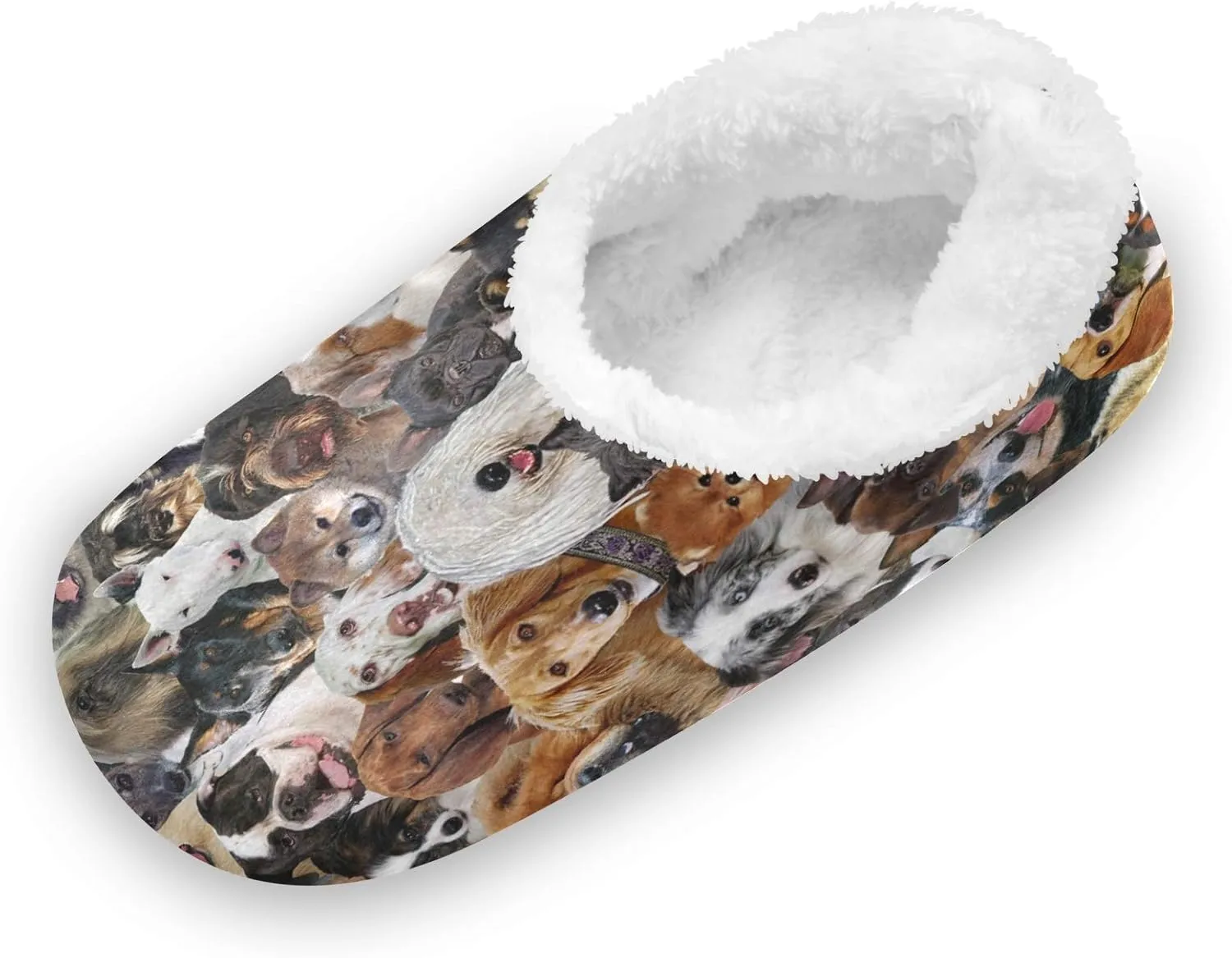 Unisex Fuzzy House Slippers Memory Foam Warm Slip Shoes Fur Lining M-XXL