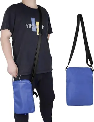 Urine Drainage Bag Holder with Interior Securing Clasp, Suitable for Soulder Carry Walker and Wheelchair, Discreet for Urostomy Foley Catheter Users Dark Blue