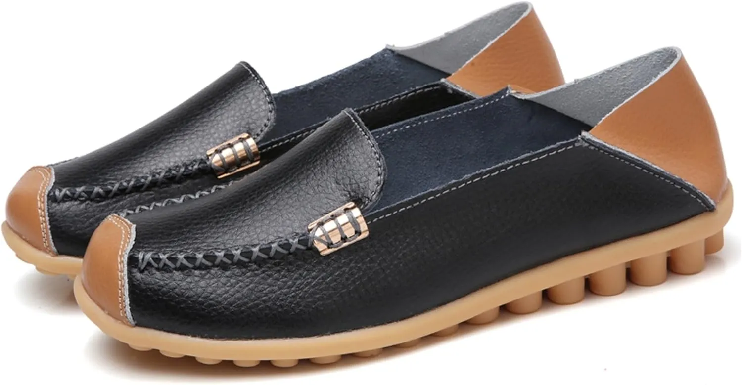 VenusCelia Women's Comfort Walking on Clouds Flat Loafer