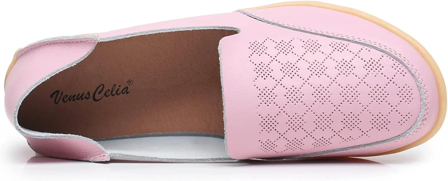 VenusCelia Women's Thawed Comfort Walking Flat Loafer