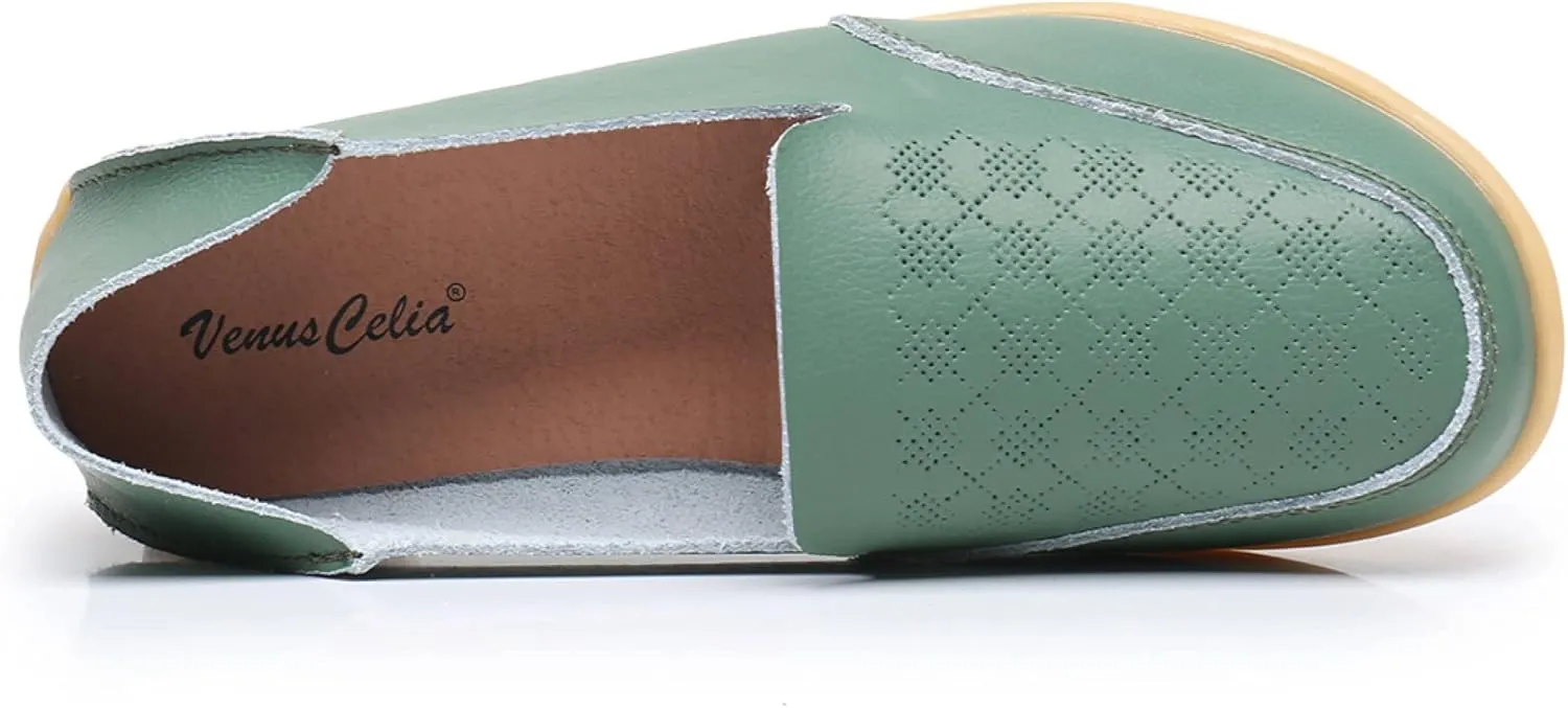 VenusCelia Women's Thawed Comfort Walking Flat Loafer