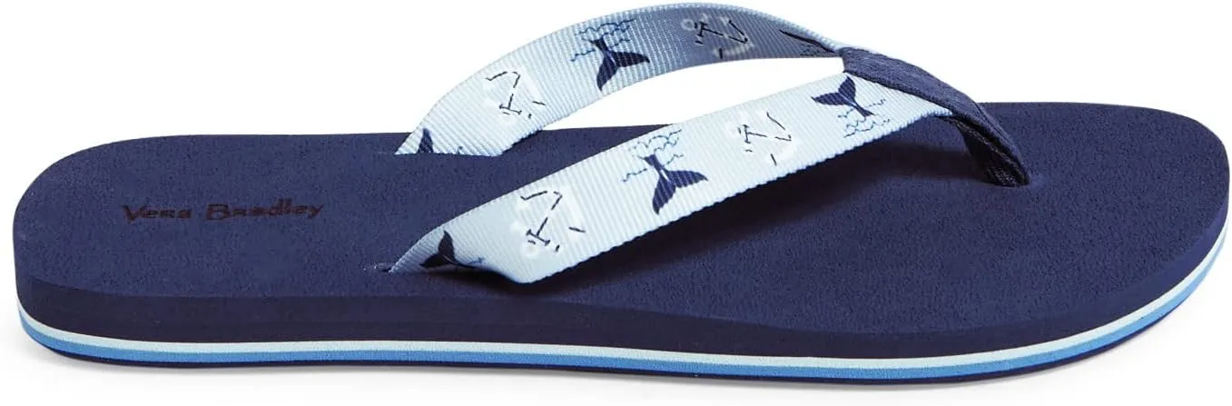 Vera Bradley Women's Webbing Strap Flip Flops