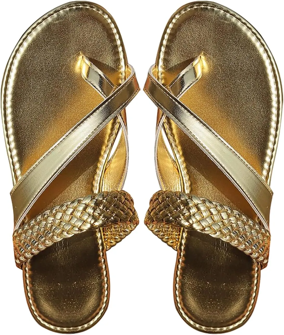 Verdusa Women's Dressy Flat Sandals Flip Flop Casual Summer Thong Beach Sandal