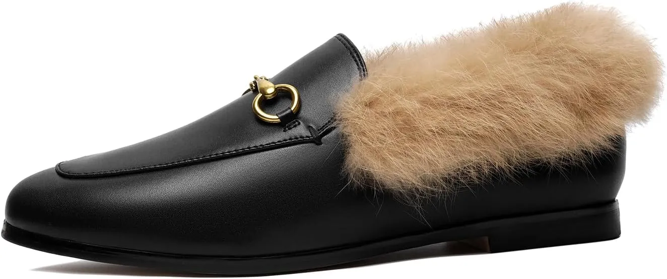 Vertundy Loafers for Women Low Heel Flats Loafers Mules
