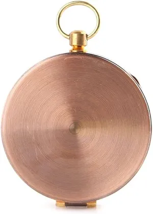 Vintage Copper Flip Cover Metal Pocket Watch Compass Camping Hiking Boating Nautical Marine Survival Compass