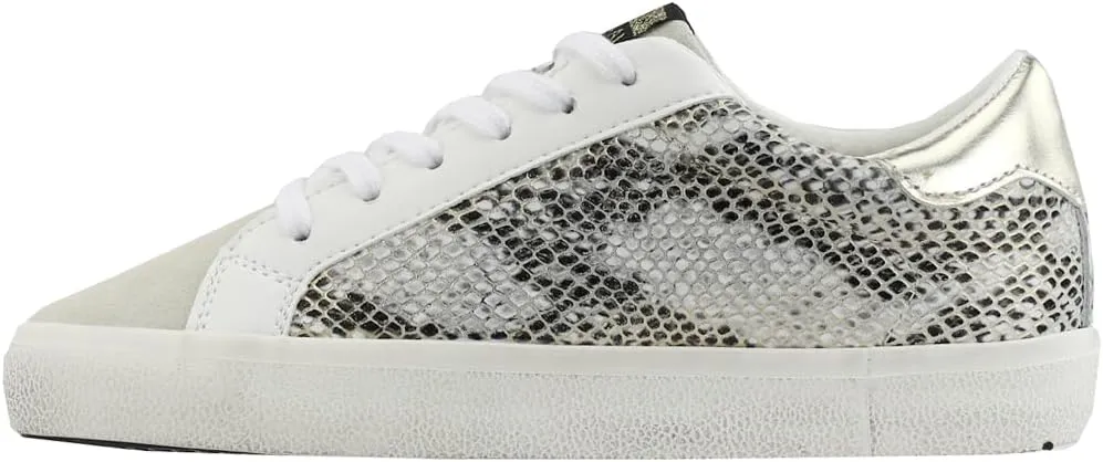 Vintage Havana Womens Kate Metallic Slip On Sneakers Shoes Casual - Gold, Grey, White
