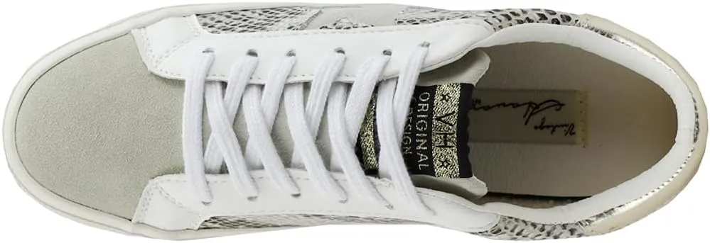 Vintage Havana Womens Kate Metallic Slip On Sneakers Shoes Casual - Gold, Grey, White