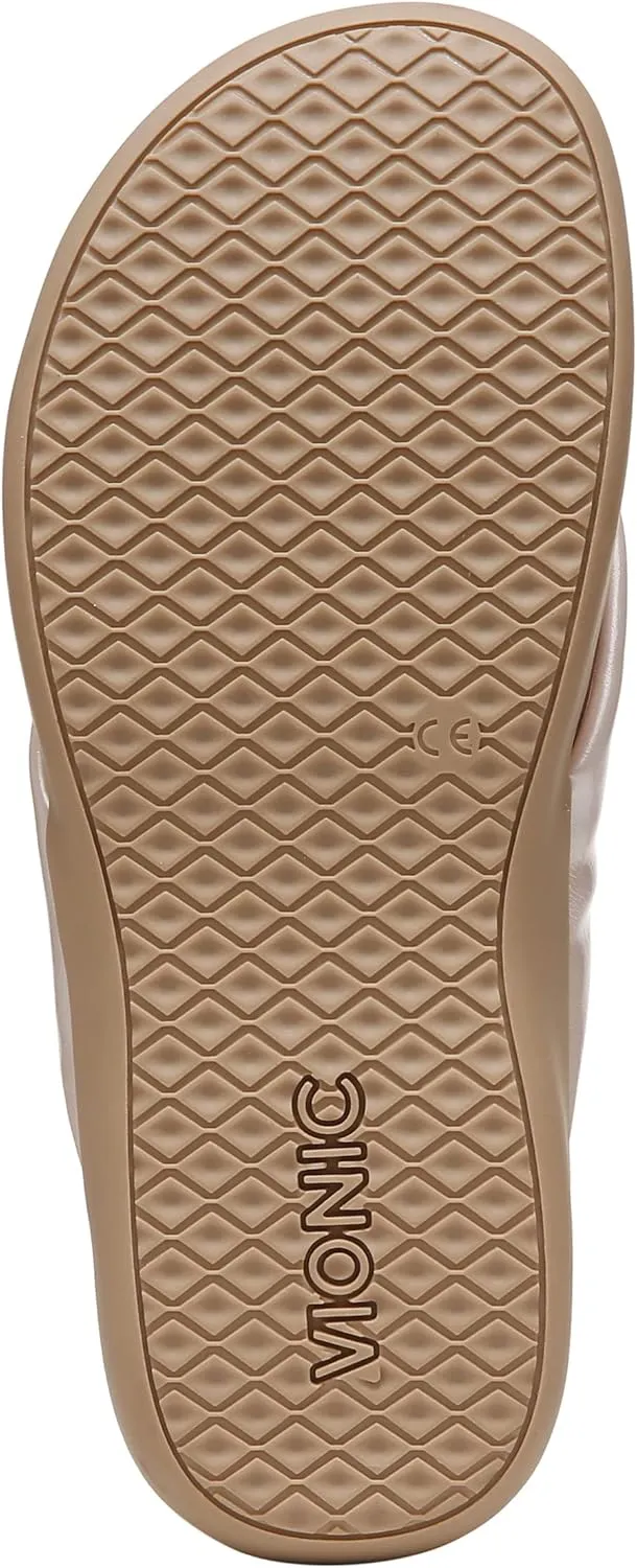 Vionic Women's Tide Melo Toe-Post Sandal- Supportive Flip Flop Slides That Includes an Orthotic Insole and Cushioned Outsole for Arch Support, Medium Width, Sizes 5-12