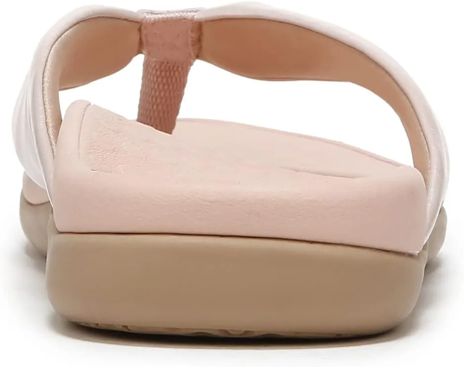 Vionic Women's Tide Melo Toe-Post Sandal- Supportive Flip Flop Slides That Includes an Orthotic Insole and Cushioned Outsole for Arch Support, Medium Width, Sizes 5-12