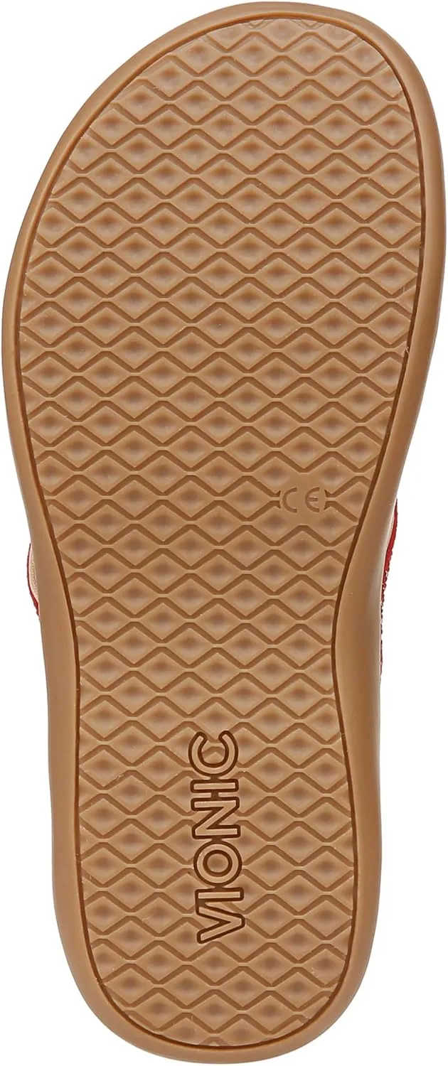 Vionic Women's Tide Rhinestones Toe-Post Sandal - Ladies Flip-Flop