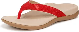 Vionic Women's Tide Rhinestones Toe-Post Sandal - Ladies Flip-Flop