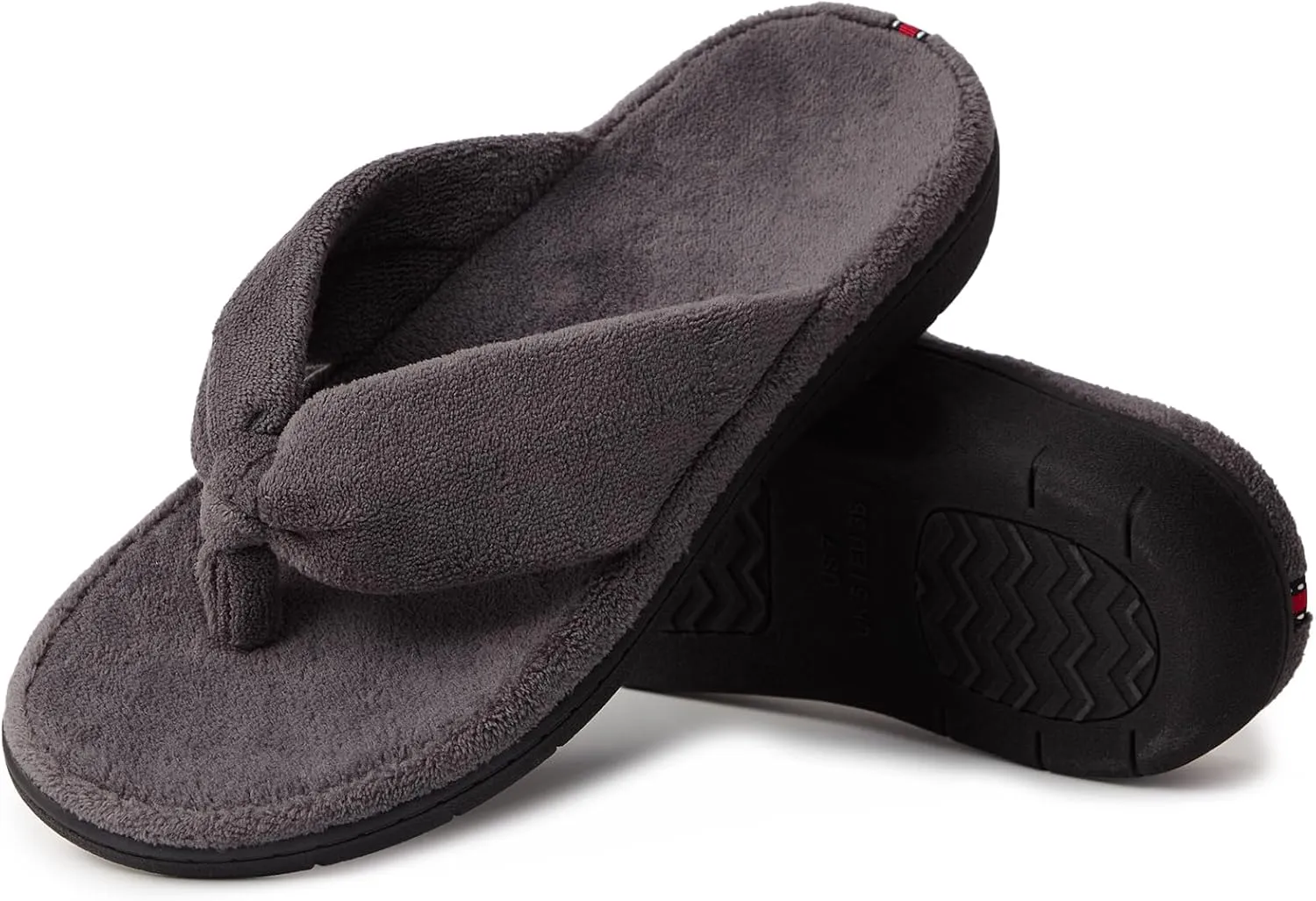 WALKFUN Women's Thong Slippers with Arch Support, Cozy House Indoor Home Flip Flops for Women