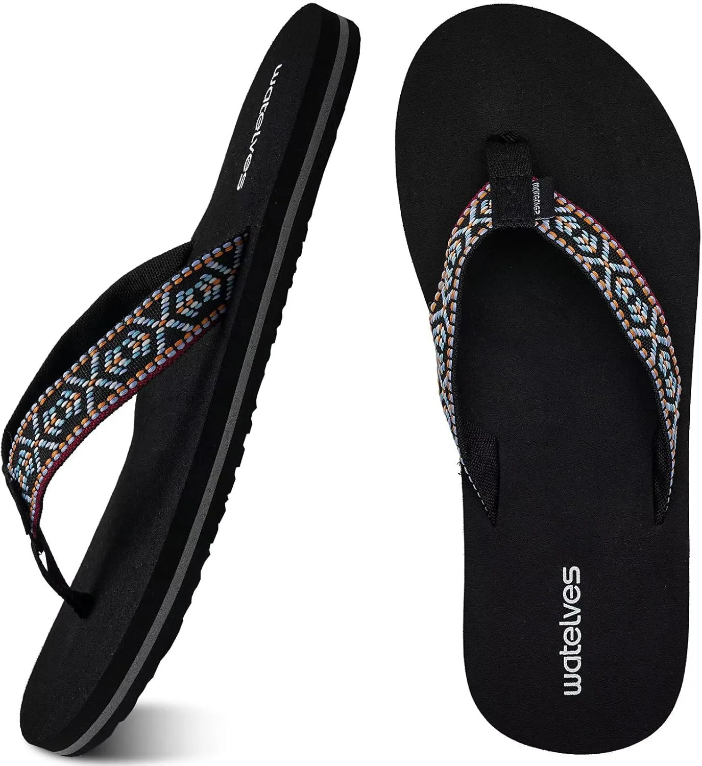 WateLves Womens-Flip-Flops-Thong-Sandals-Beach-Shoes Light and Comfortable for Vacation