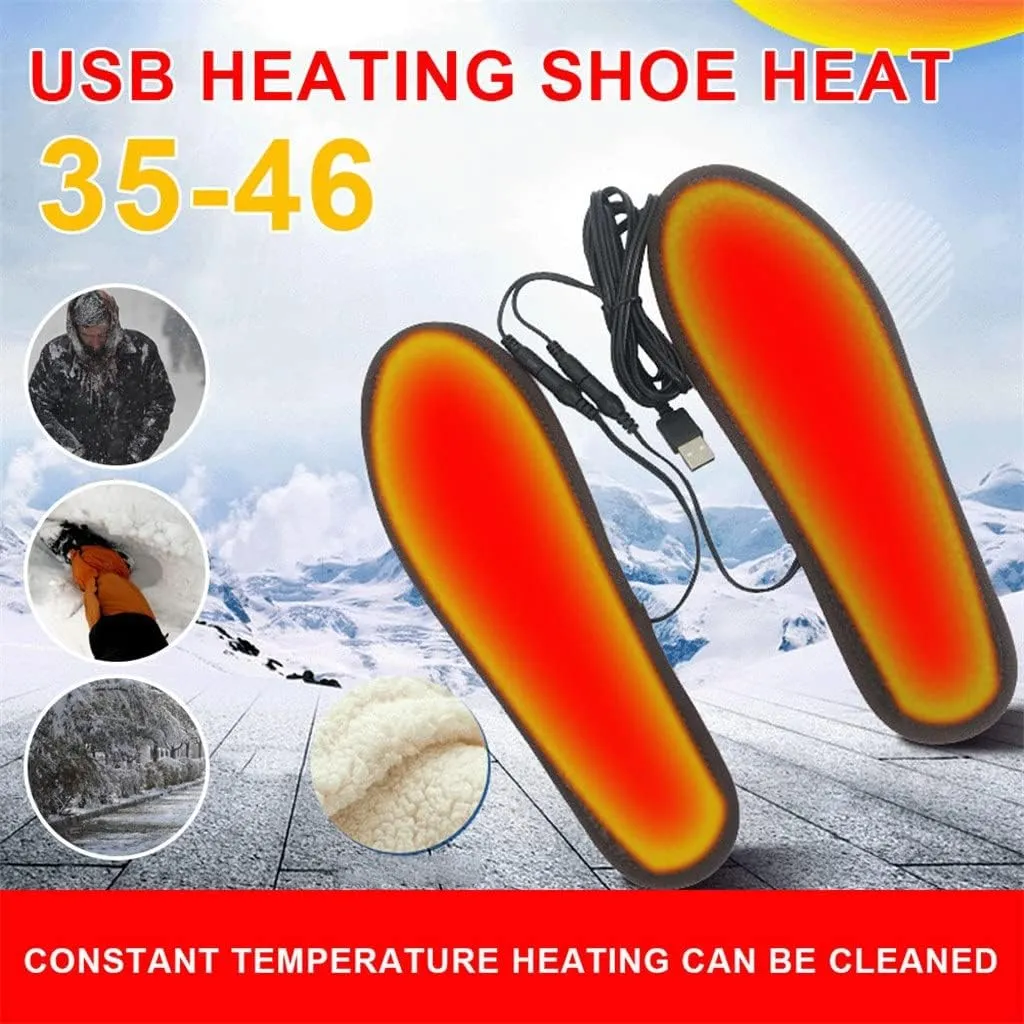 Water Proof Heating Insole Winter Electric Foot Warmer Heating Insole Electric Heating(37-38 Yard)