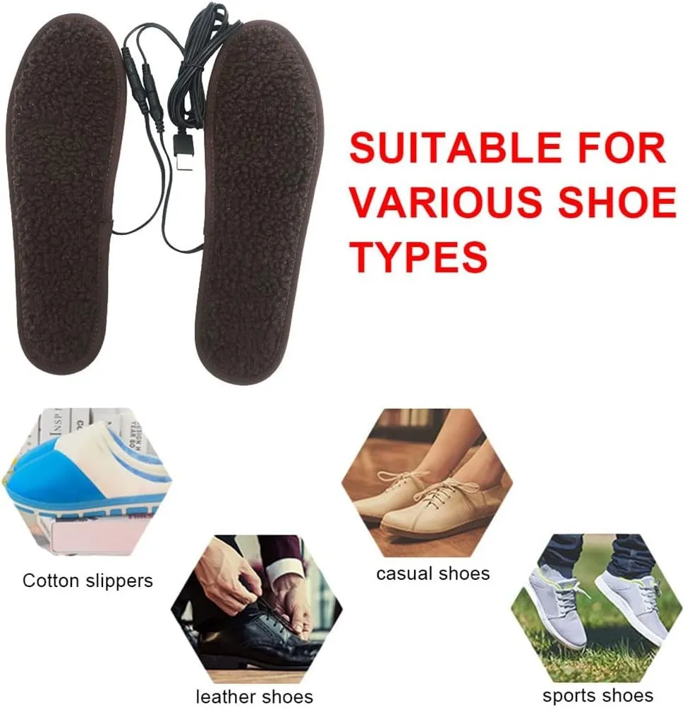 Water Proof Heating Insole Winter Electric Foot Warmer Heating Insole Electric Heating(37-38 Yard)