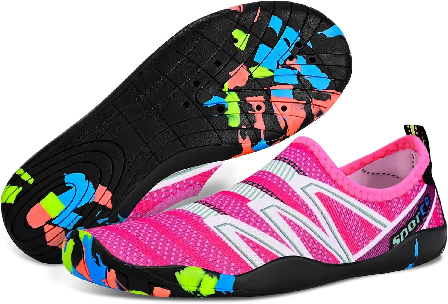 Water Shoes for Men Women, Swim Shoes Beach Pool Shoes Non-Slip Quick Dry Aqua Socks, Adult Barefoot Sports Shoes for Beach Surf Walk Water Yoga Outdoor Sports