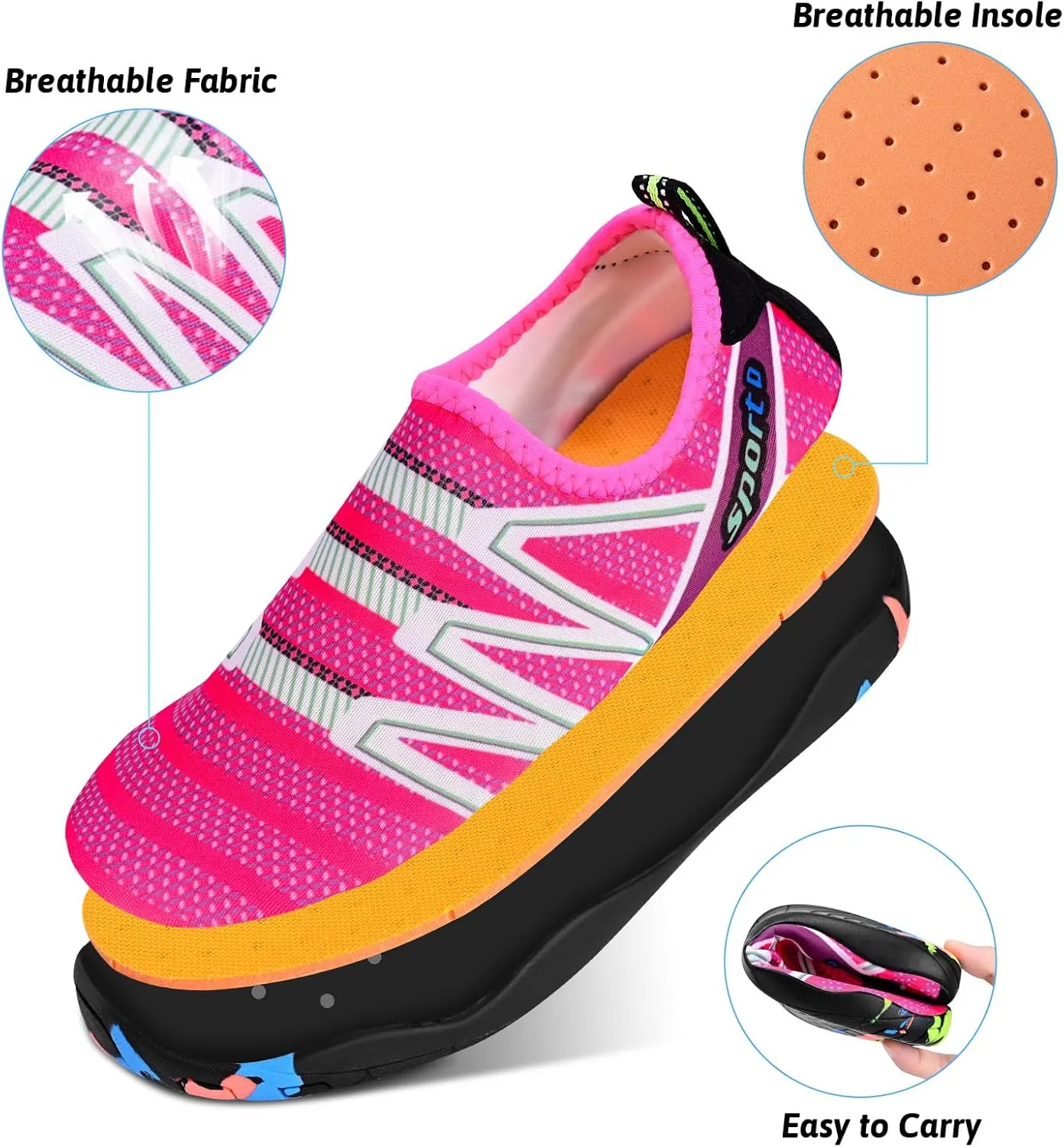 Water Shoes for Men Women, Swim Shoes Beach Pool Shoes Non-Slip Quick Dry Aqua Socks, Adult Barefoot Sports Shoes for Beach Surf Walk Water Yoga Outdoor Sports