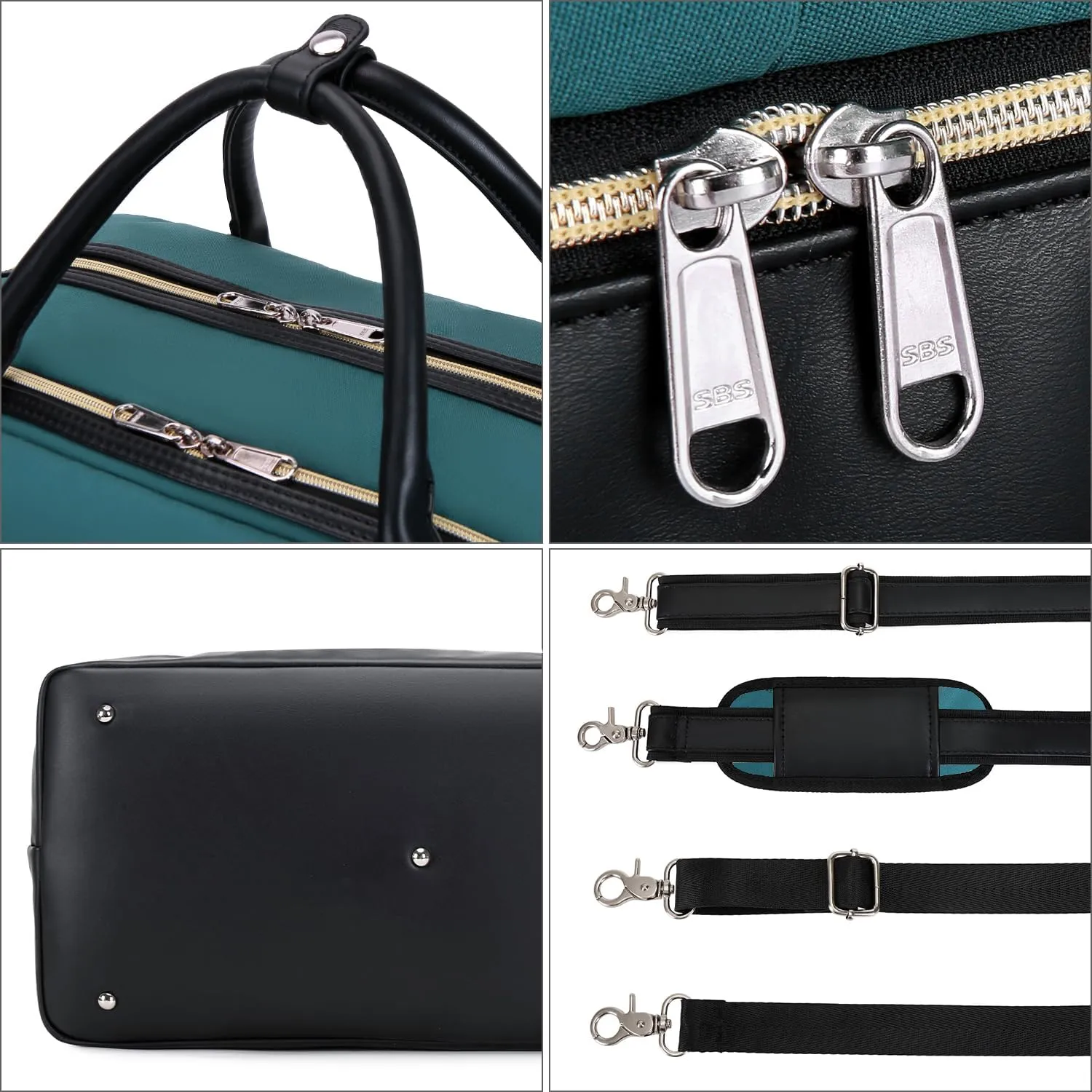 Weekender Bags for Women Overnight Bag Large Canvas Travel Duffel Bag with Shoe Compartment Carry On Tote Bag 3Pcs Set